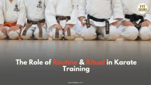 Karate routine and ritual promoting discipline and respect