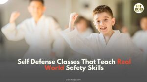Students practising techniques together during self defence classes to enhance skills and confidence.