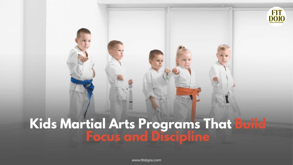 Children practising moves together in engaging kids martial arts programs.