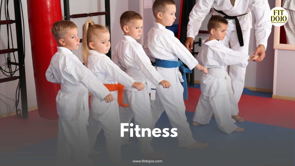 A martial arts workout focused on improving fitness, strength, and flexibility.
