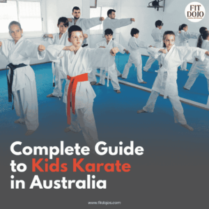 Children learning karate in a Kids Karate Australia