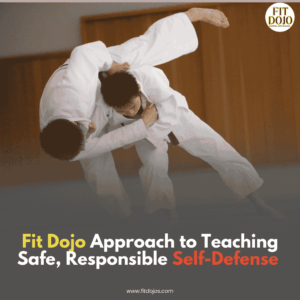 Child learning responsible and safe self-defense techniques at Fit Dojo