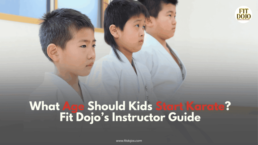 Ideal age for kids to start karate training