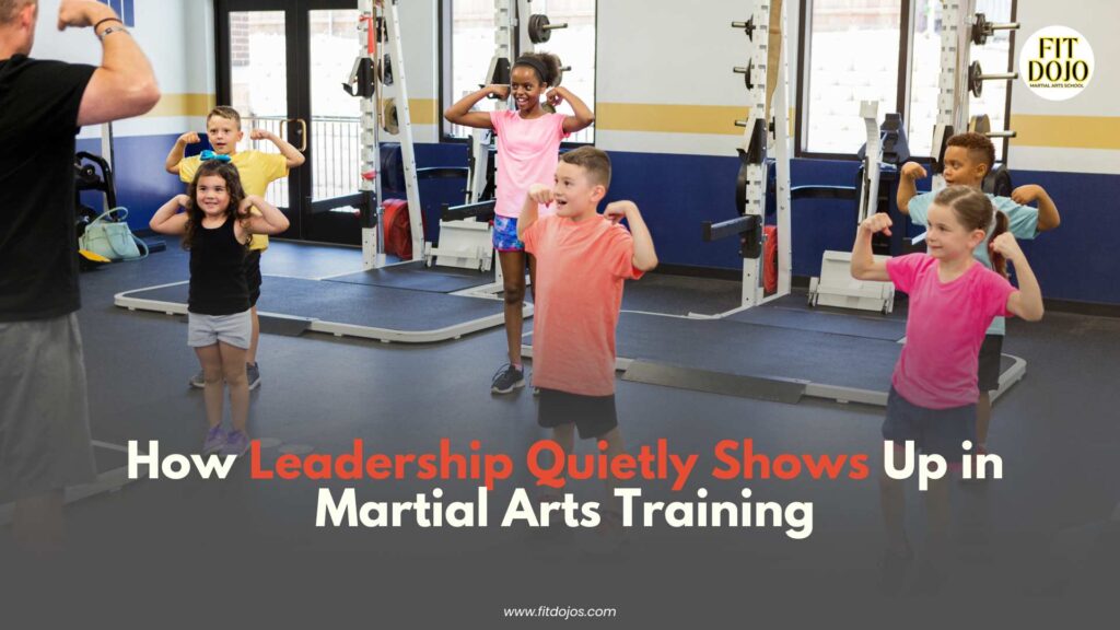 Instructor demonstrating Leadership Skills through calm guidance in class.