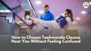 Kids practicing kicks and forms in Taekwondo Classes Near You with supportive coaches.