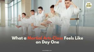 Students participating in Martial Arts Classes at Fit Dojo.