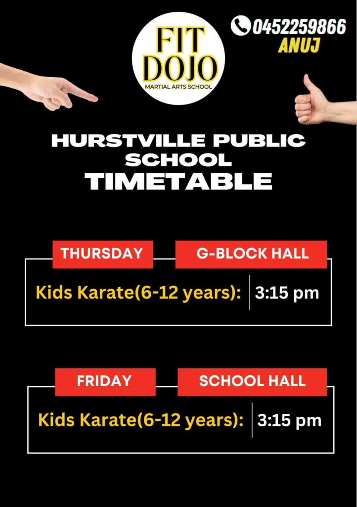 Timetable for hurstville location 2026