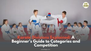 Kids competing in age and karate weight divisions