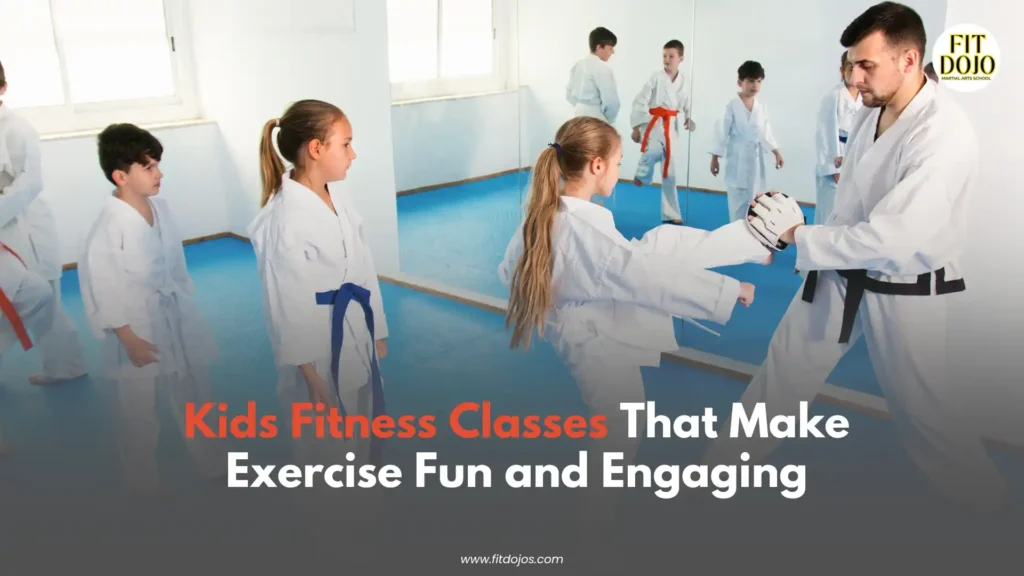 Kids fitness classes making exercise fun through martial arts activities