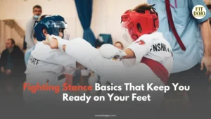 Fighting Stance basics showing balanced foot position for beginners