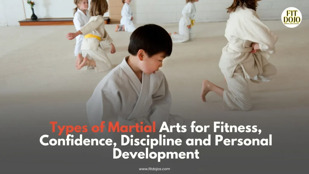 Types of martial arts including karate kickboxing and MMA