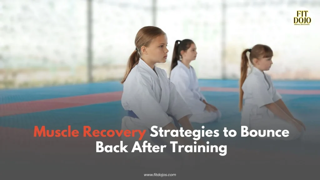 Muscle recovery after kids karate and martial arts training