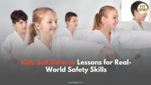 Kids self defense lesson teaching practical safety skills