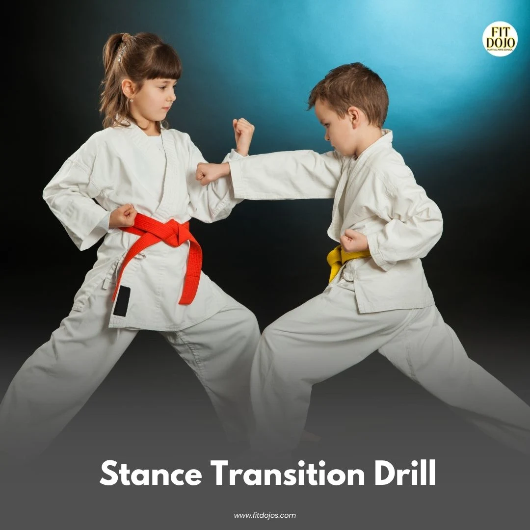 Martial arts student practicing static balance