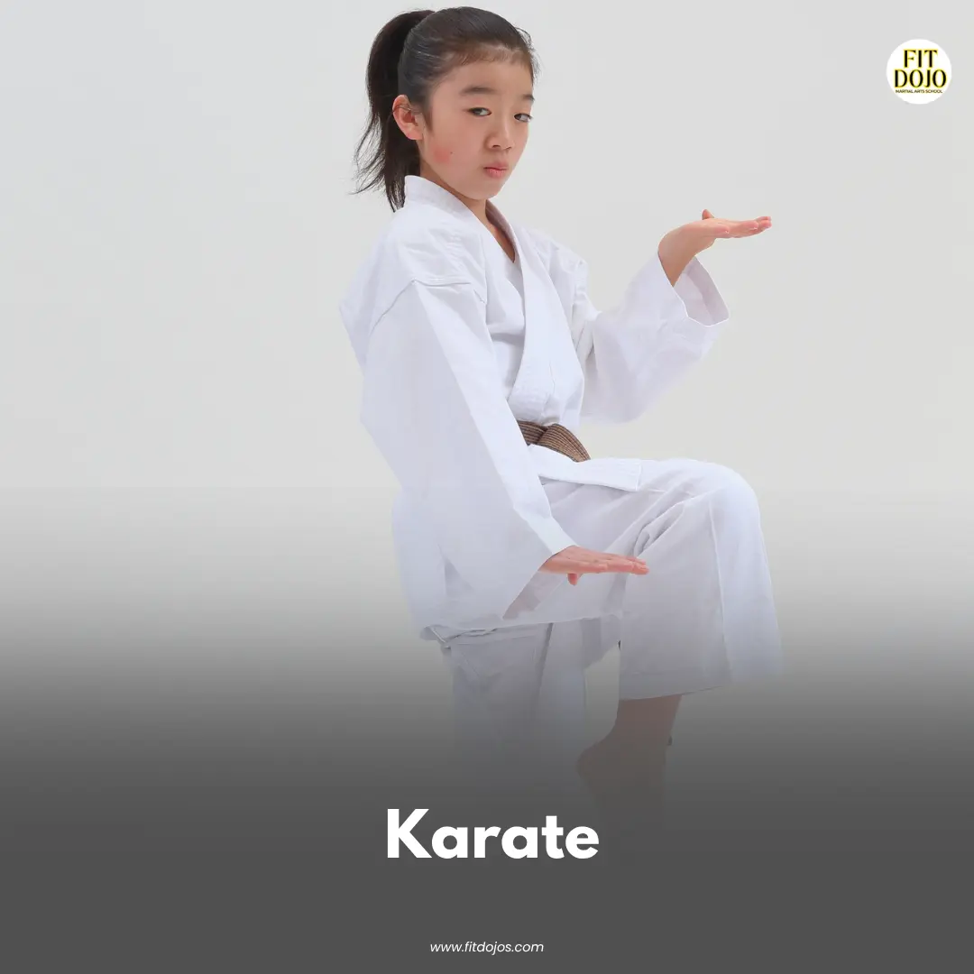Martial arts student practicing static balance