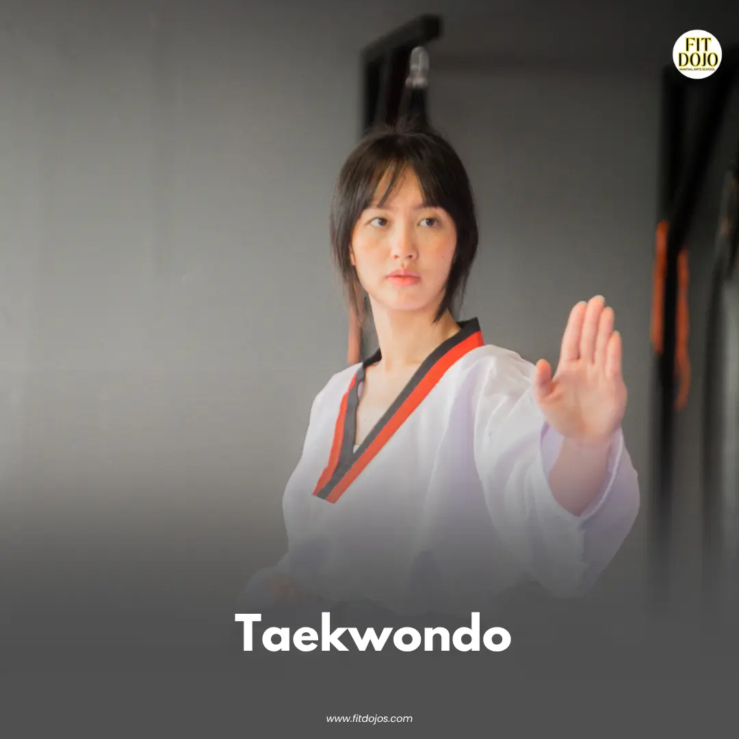 Martial arts student practicing static balance