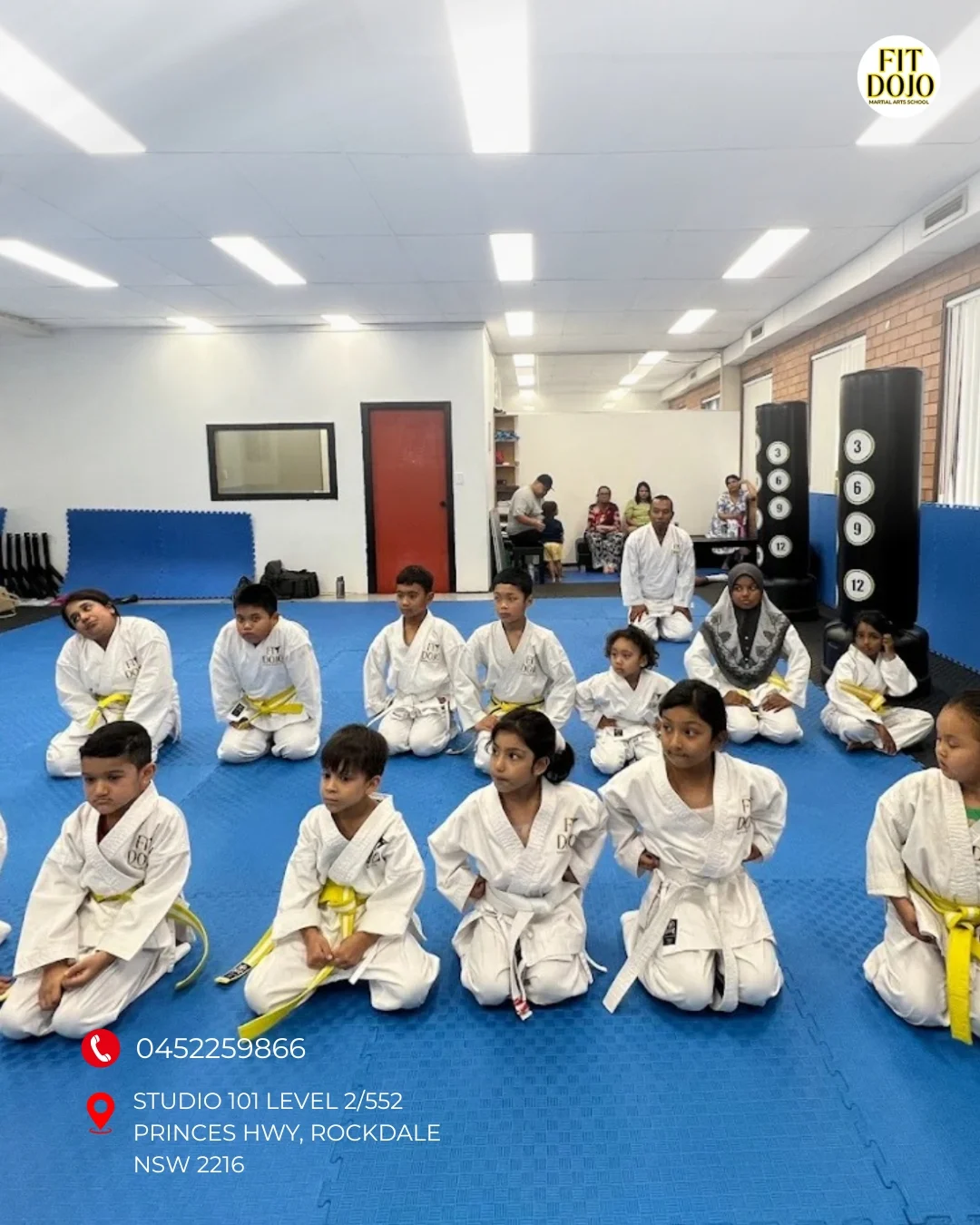Martial arts student practicing static balance